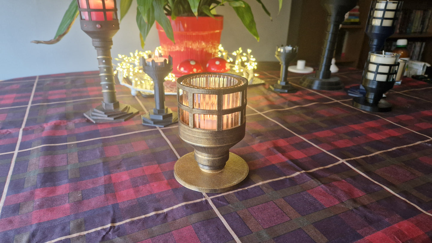 Black + Gold - Container Candle Holder - One-Off