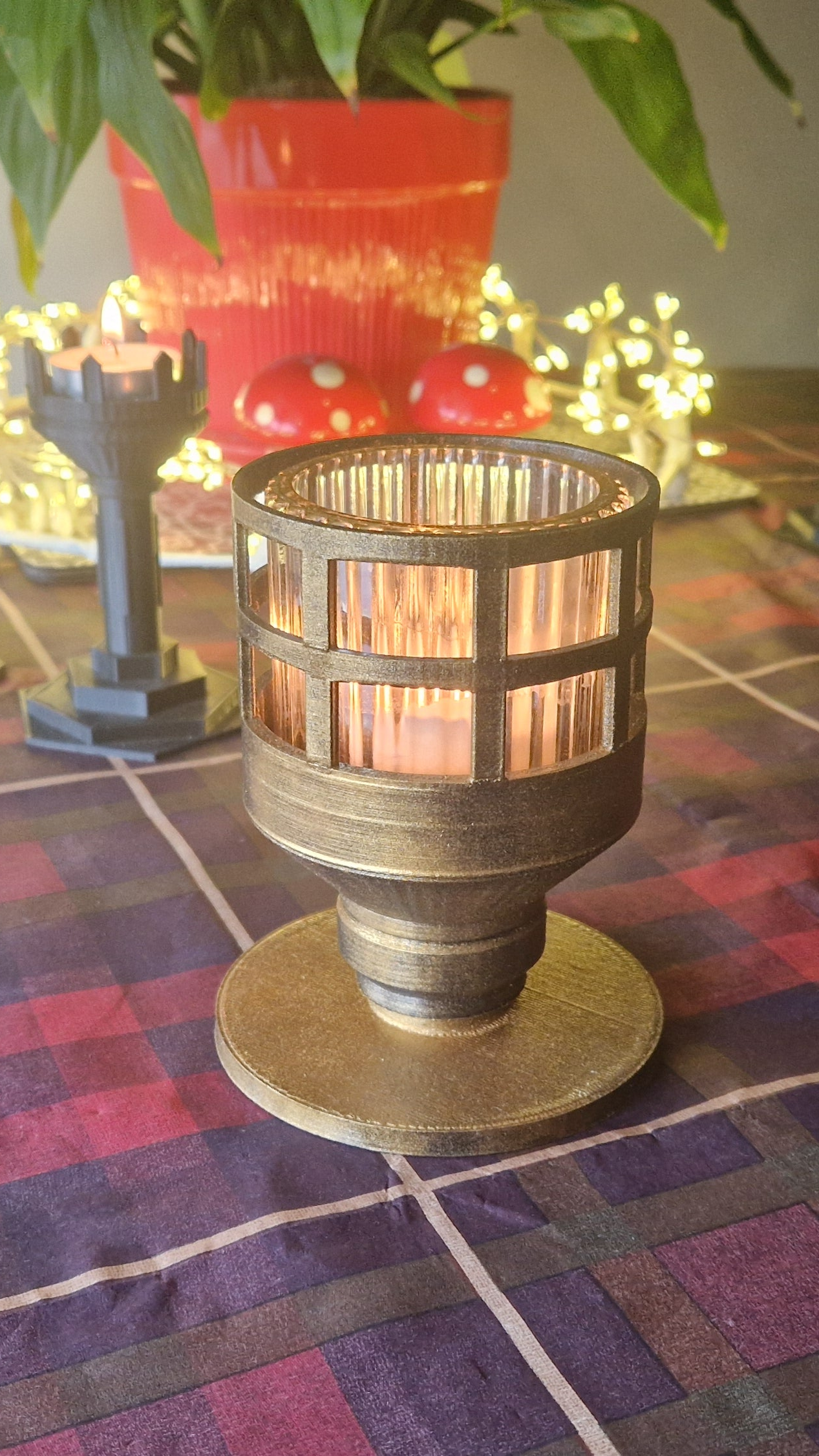 Black + Gold - Container Candle Holder - One-Off