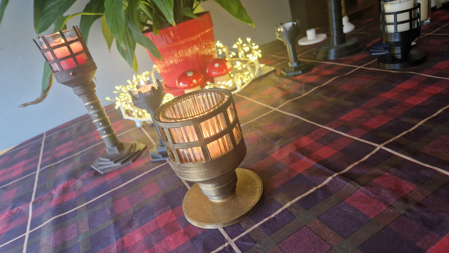 Black + Gold - Container Candle Holder - One-Off