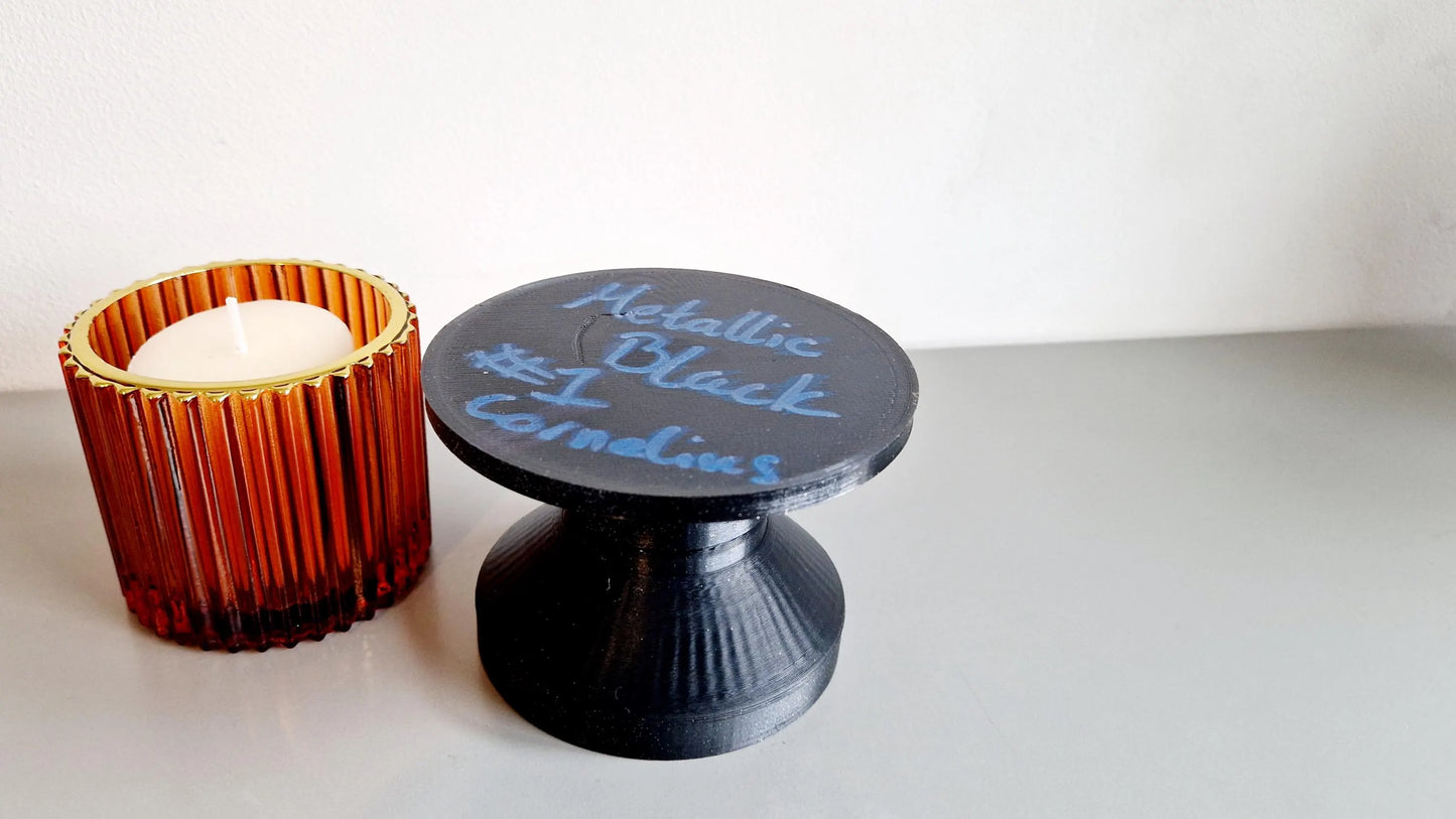 Metallic Black - Large 20cl Candle Holder