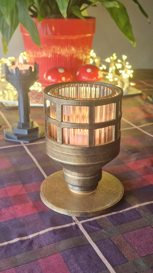 Black + Gold - Container Candle Holder - One-Off