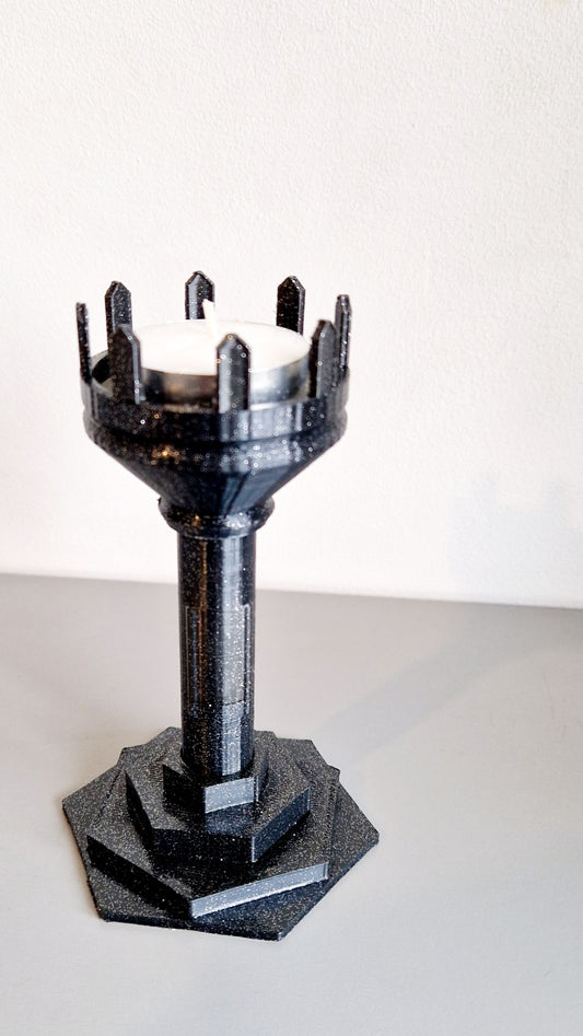 Tealight Holder - Black Shimmer - One-Off