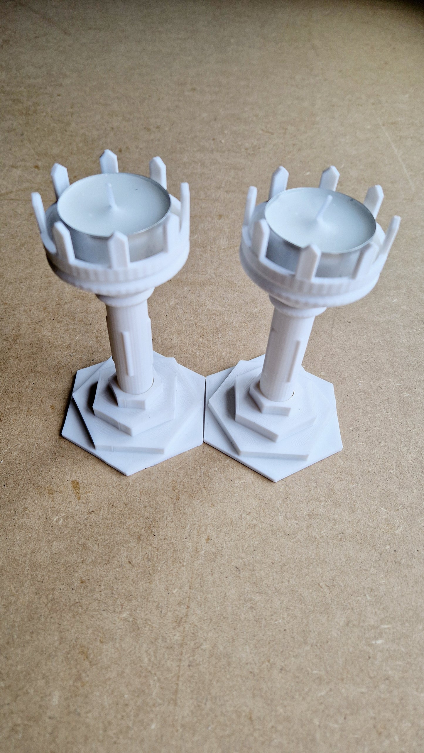 Duo Set - Tealight Holders - Refined White