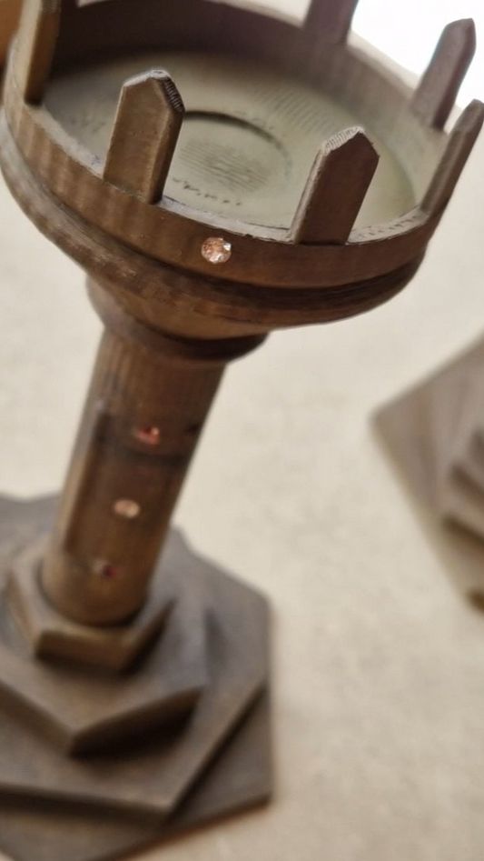 Mini-Torch, Ancient Treasure - Gem Encrusted - Tealight Model